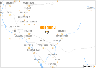 map of Hosasău