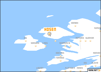 map of Hosen