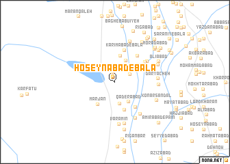 map of Ḩoseynābād-e Bālā