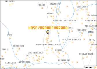 map of Ḩoseynābād-e Harandī