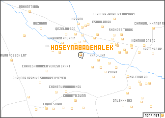 map of Ḩoseynābād-e Malek