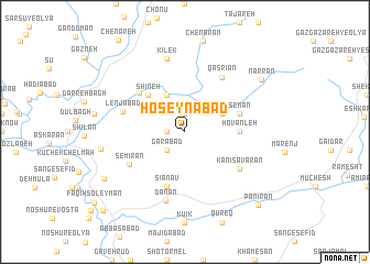 map of Ḩoseynābād