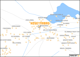 map of Ḩoseynābād