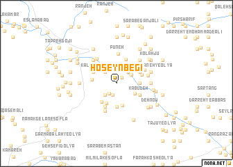 map of Ḩoseynbegī