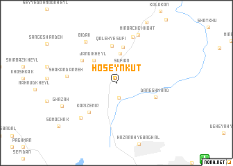 map of Ḩoseyn Kūt