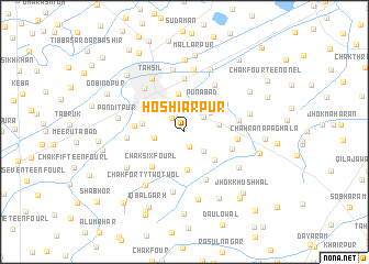 map of Hoshiārpur