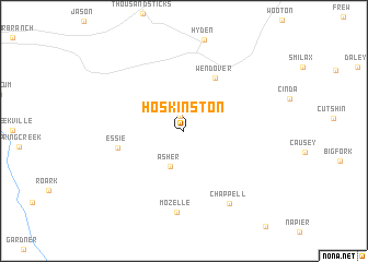 map of Hoskinston