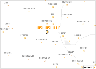 map of Hoskinsville