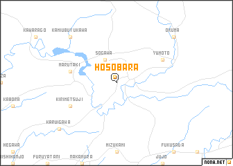 map of Hosobara