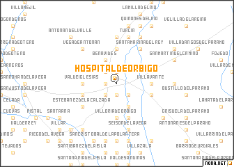 map of Hospital de Órbigo