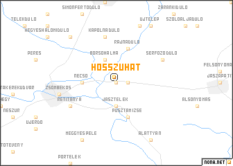 map of Hosszúhát