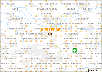 map of Hostedde