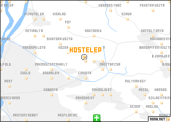 map of Hőstelep