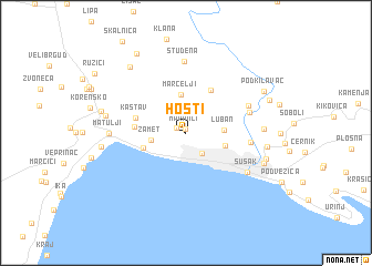 map of (( Hosti ))
