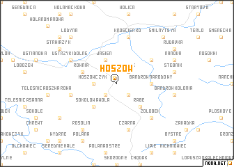 map of Hoszów
