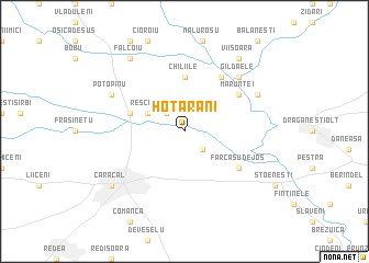 map of Hotărani