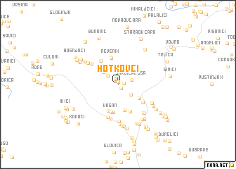 map of Hotkovci