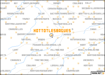 map of Hottot-les-Bagues