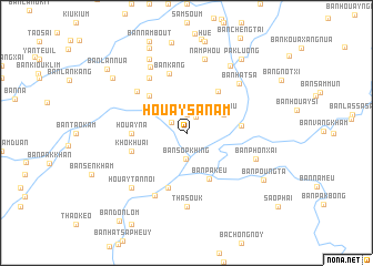 map of Houay Sanam