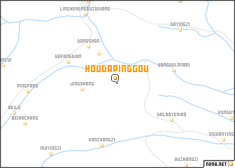 map of Houdapinggou