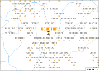 map of Houetan