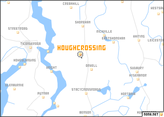 map of Hough Crossing