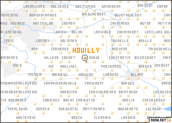 map of Houilly