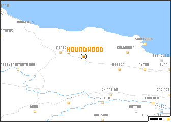 map of Houndwood