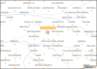 map of Hounoux