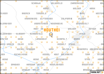 map of Houthei