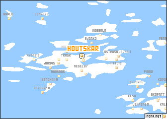 map of Houtskär