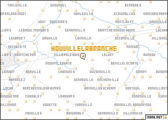 map of Houville-la-Branche