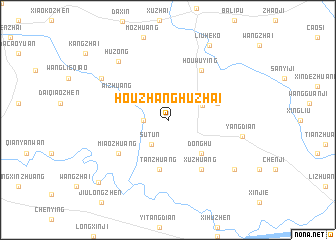 map of Houzhanghuzhai
