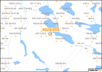 map of Hovdane