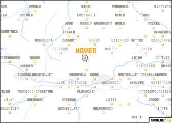 map of Höven