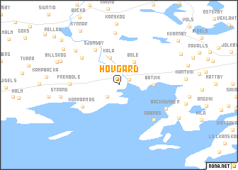 map of Hovgård