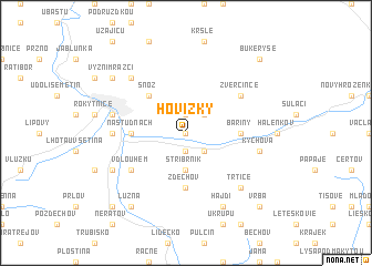 map of Hovízky