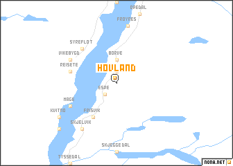 map of Hovland