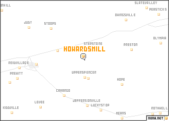 map of Howards Mill