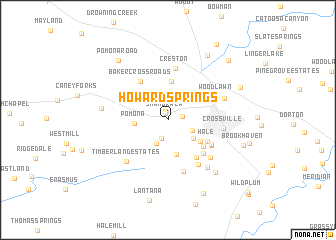 map of Howard Springs