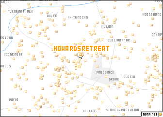 map of Howards Retreat