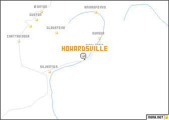 map of Howardsville