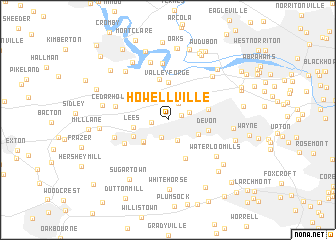 map of Howellville