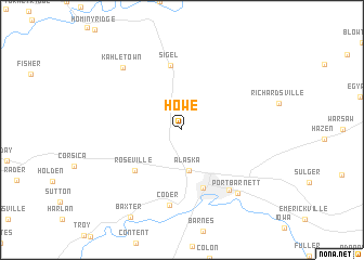 map of Howe