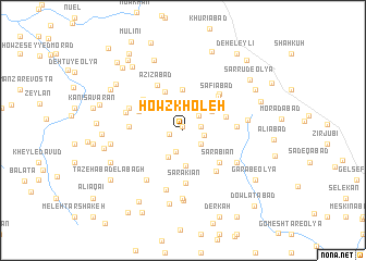 map of Ḩowẕ Kholeh