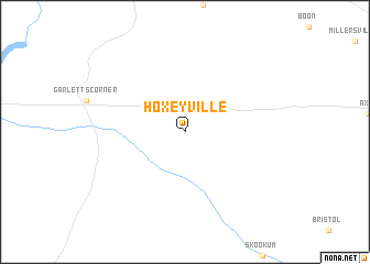 map of Hoxeyville