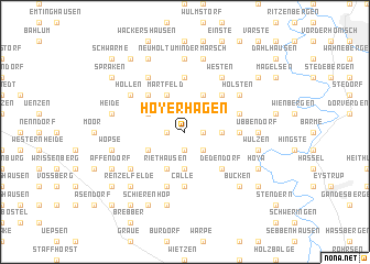 map of Hoyerhagen