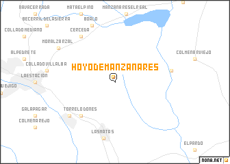 map of Hoyo de Manzanares