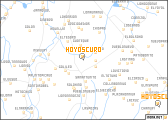 map of Hoyoscuro
