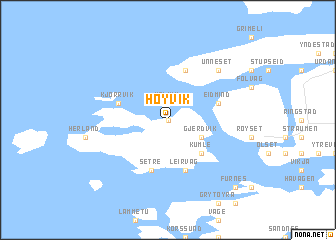 map of Høyvik